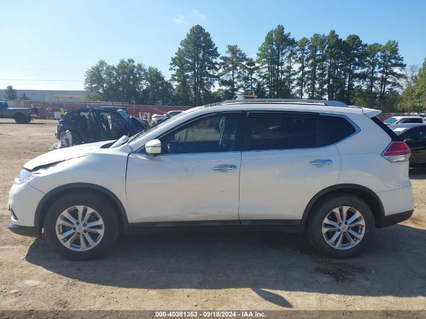 2016 Nissan Rogue Sv VIN: 5N1AT2MT2GC734235 Lot: 40381353