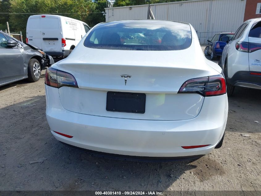 2022 Tesla Model 3 VIN: 5YJ3E1EAXNF316259 Lot: 40381410