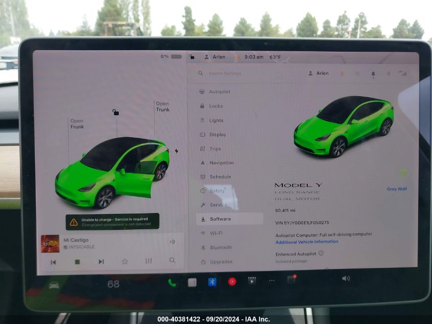 5YJYGDEE1LF050275 2020 Tesla Model Y