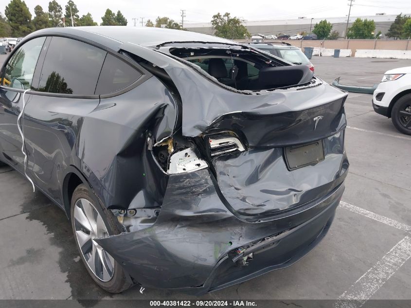 2020 Tesla Model Y Long Range Dual Motor All-Wheel Drive VIN: 5YJYGDEE1LF050275 Lot: 40381422