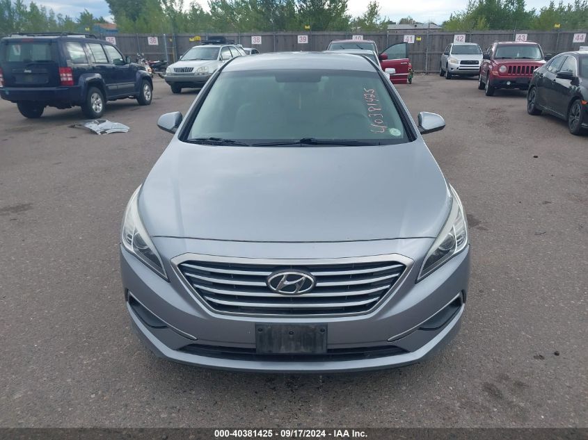 2016 Hyundai Sonata Se VIN: 5NPE24AF2GH298168 Lot: 40381425