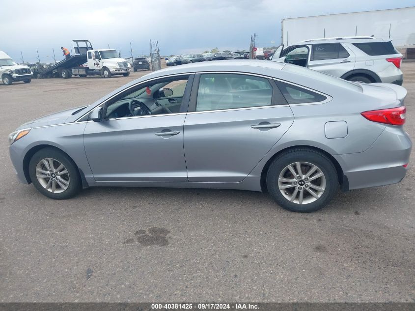 2016 Hyundai Sonata Se VIN: 5NPE24AF2GH298168 Lot: 40381425