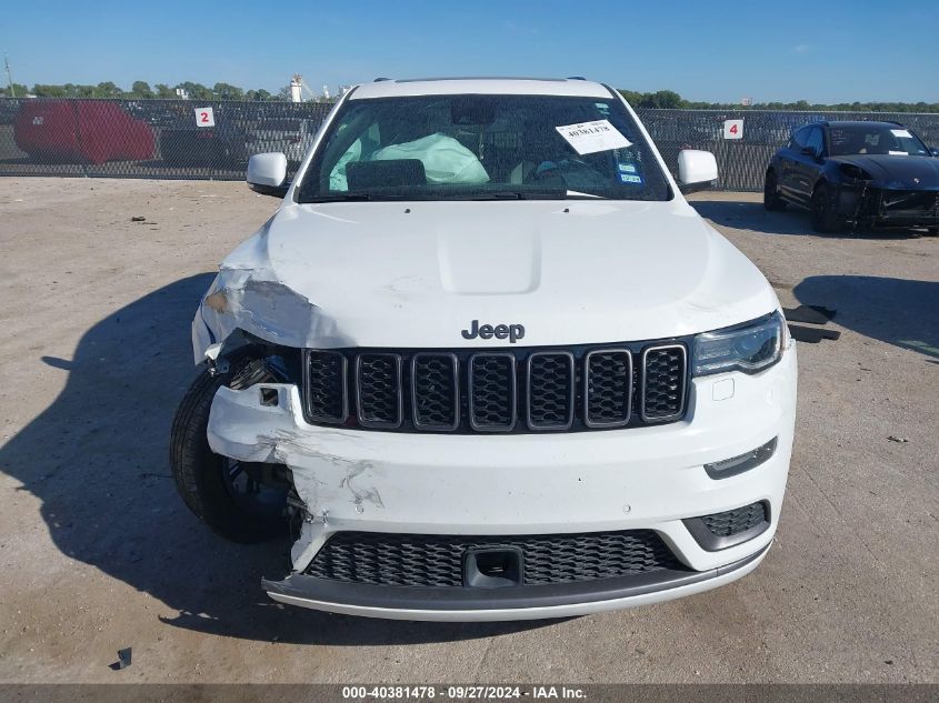 2019 Jeep Grand Cherokee High Altitude 4X2 VIN: 1C4RJECGXKC752199 Lot: 40381478