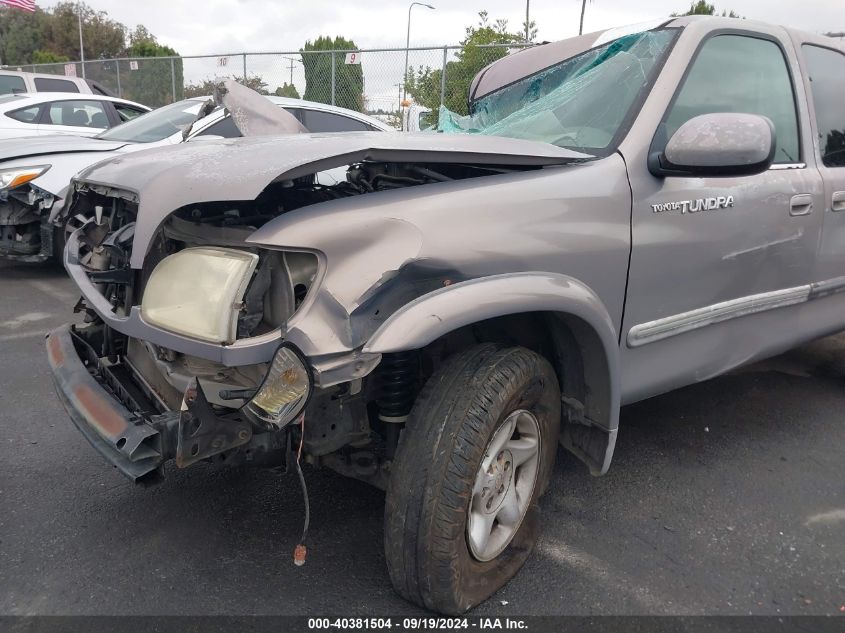 2001 Toyota Tundra Ltd V8 VIN: 5TBRT38191S128886 Lot: 40381504