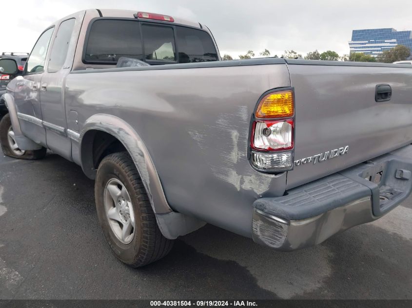 2001 Toyota Tundra Ltd V8 VIN: 5TBRT38191S128886 Lot: 40381504