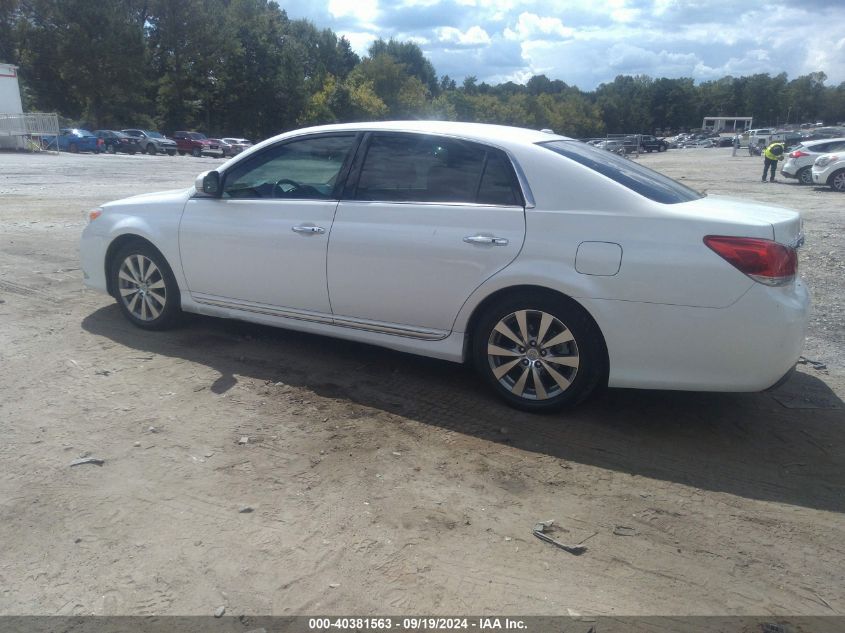 4T1BK3DB6BU396359 2011 Toyota Avalon Limited