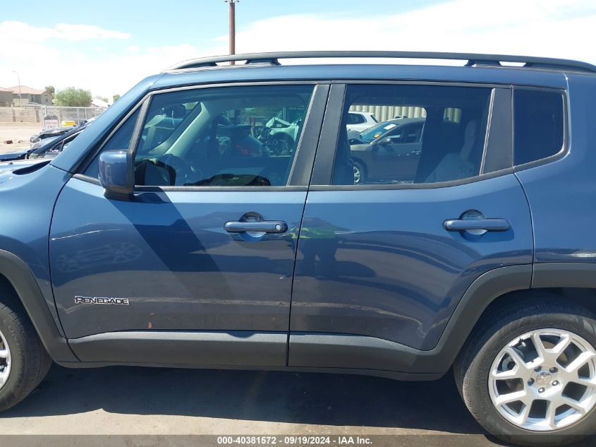 2020 Jeep Renegade Latitude Fwd VIN: ZACNJABB2LPM01231 Lot: 40381572