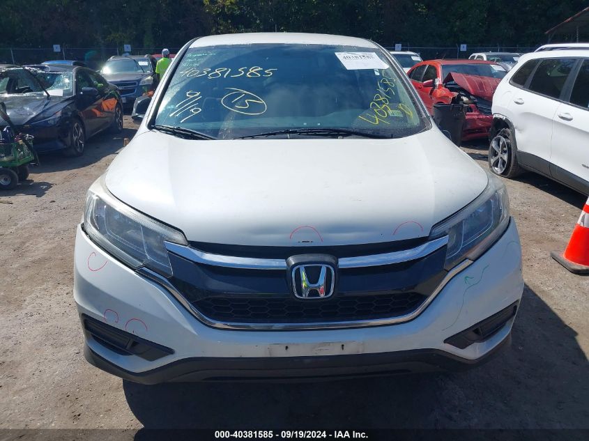 2015 Honda Cr-V Lx VIN: 5J6RM4H3XFL023854 Lot: 40381585