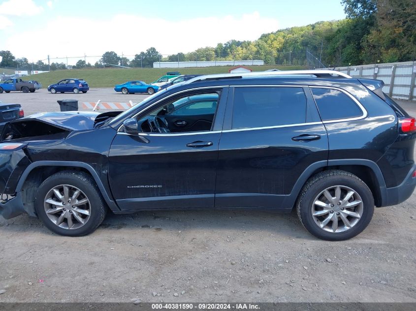 2014 Jeep Cherokee Limited VIN: 1C4PJMDS2EW193741 Lot: 40381590