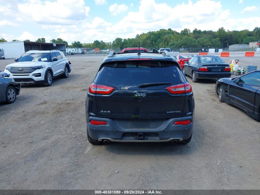 2014 Jeep Cherokee Limited VIN: 1C4PJMDS2EW193741 Lot: 40381590