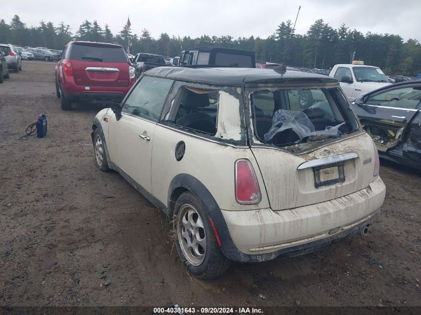 2005 Mini Cooper VIN: WMWRC33405TJ65774 Lot: 40381643