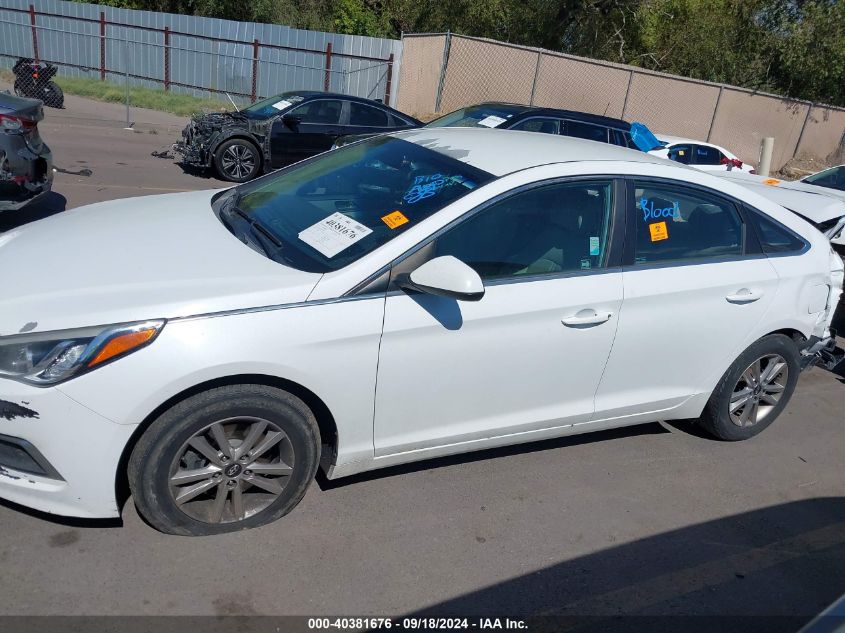 2016 Hyundai Sonata Se VIN: 5NPE24AF6GH393834 Lot: 40381676