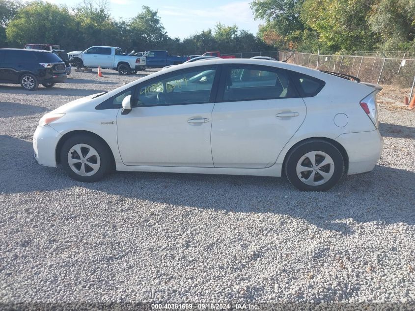 2012 Toyota Prius Two VIN: JTDKN3DU2C1482283 Lot: 40381689