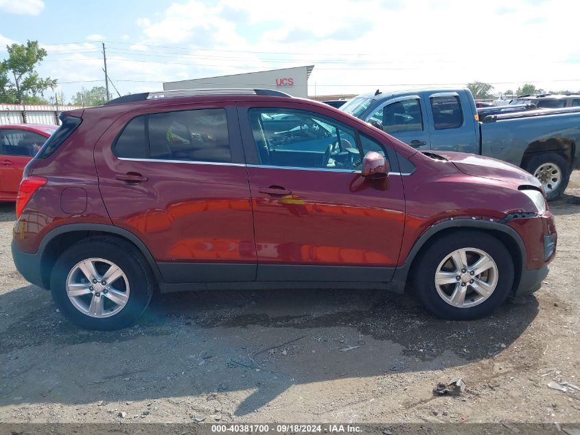 2016 Chevrolet Trax Lt VIN: 3GNCJLSB6GL172371 Lot: 40381700