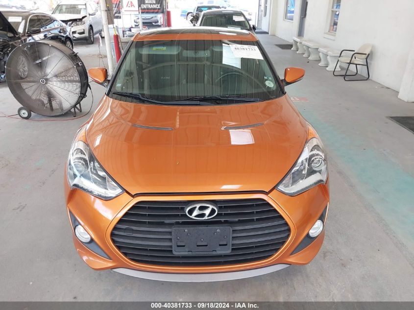 KMHTC6AE5EU202779 2014 Hyundai Veloster Turbo W/Black