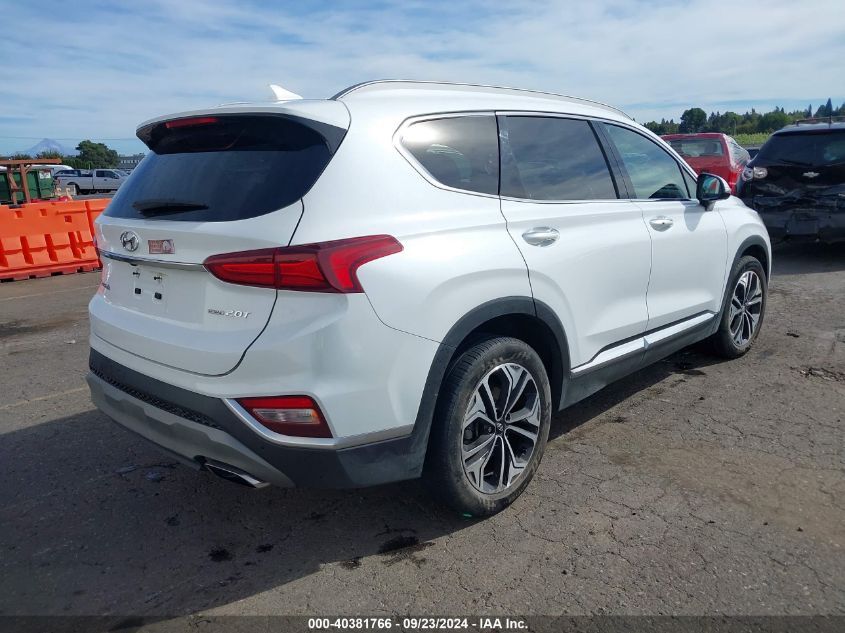 VIN 5NMS5CAA0KH074069 2019 Hyundai Santa Fe, Ultima... no.4