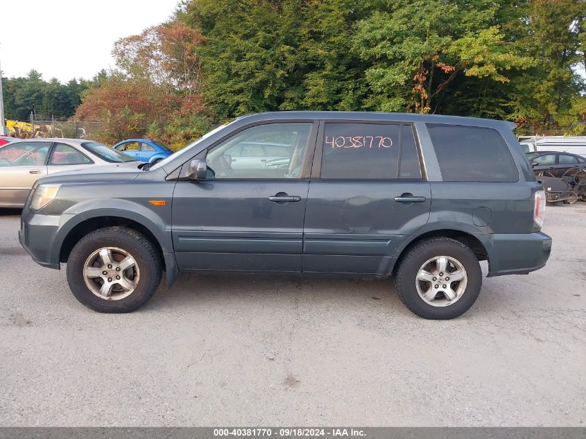 2006 Honda Pilot Ex-L VIN: 2HKYF18546H522701 Lot: 40381770