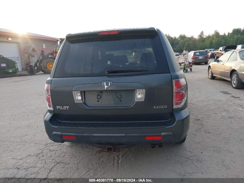 2006 Honda Pilot Ex-L VIN: 2HKYF18546H522701 Lot: 40381770