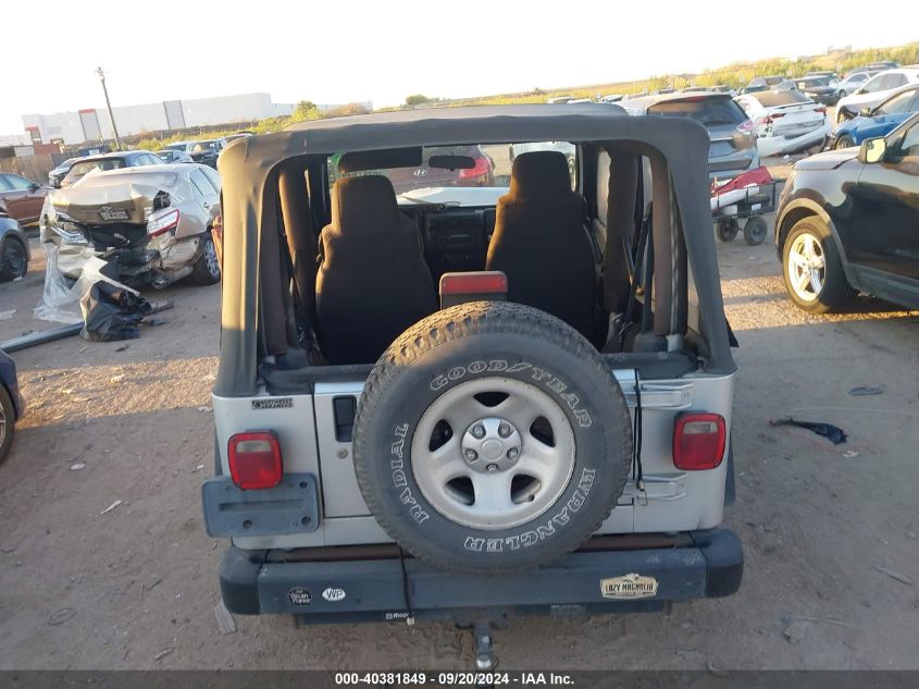 2003 Jeep Wrangler X VIN: 1J4FA39S63P351899 Lot: 40381849