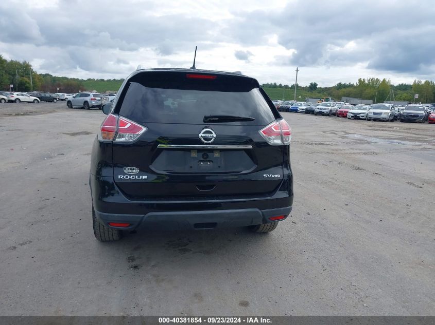 2015 Nissan Rogue Sv VIN: KNMAT2MV2FP542553 Lot: 40381854