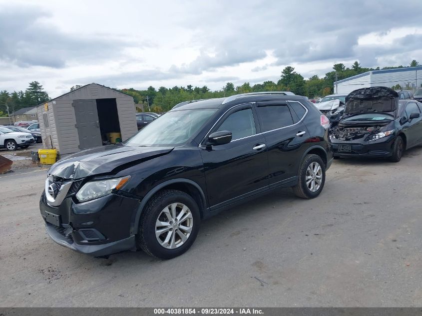 2015 Nissan Rogue Sv VIN: KNMAT2MV2FP542553 Lot: 40381854