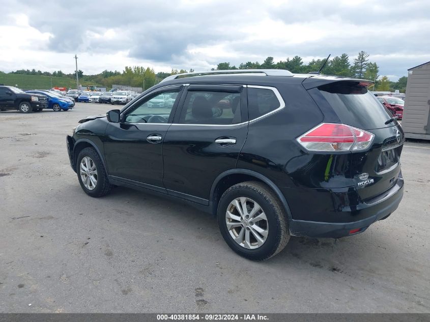 2015 Nissan Rogue Sv VIN: KNMAT2MV2FP542553 Lot: 40381854