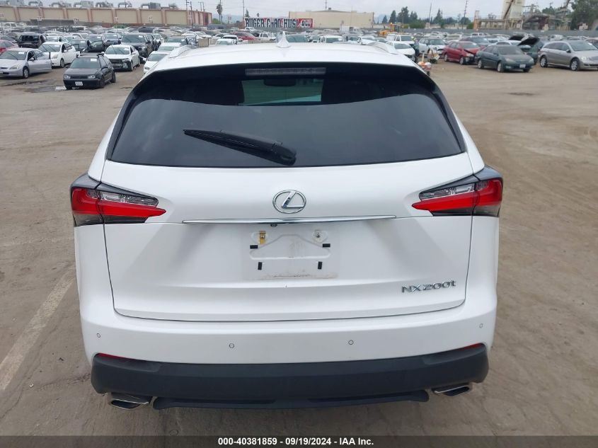 2016 Lexus Nx 200T VIN: JTJYARBZ3G2043114 Lot: 40381859