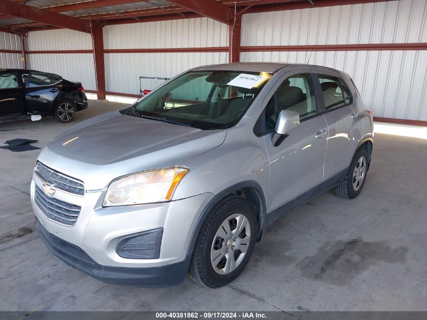 3GNCJKSB0FL243041 2015 CHEVROLET TRAX - Image 2