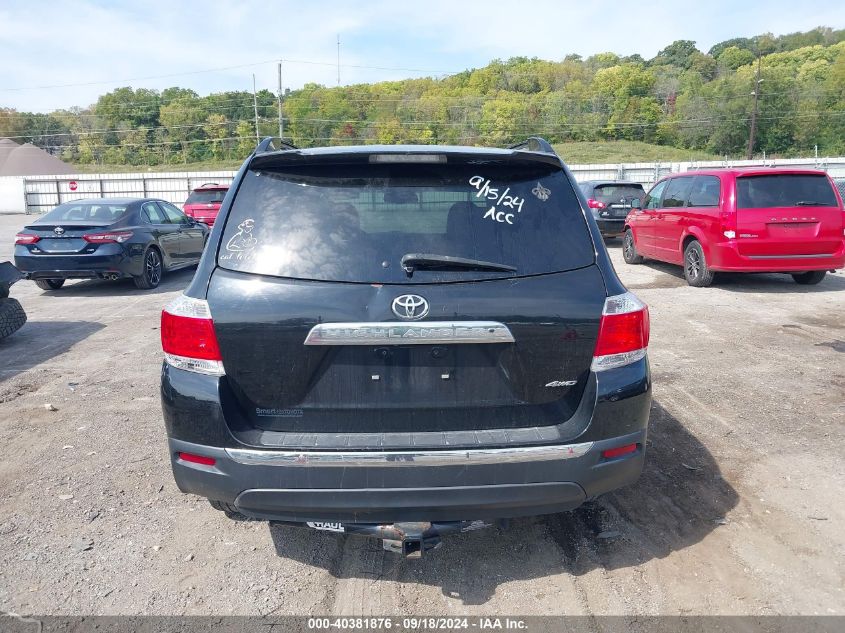 2013 Toyota Highlander Se V6 VIN: 5TDBK3EHXDS204567 Lot: 40381876