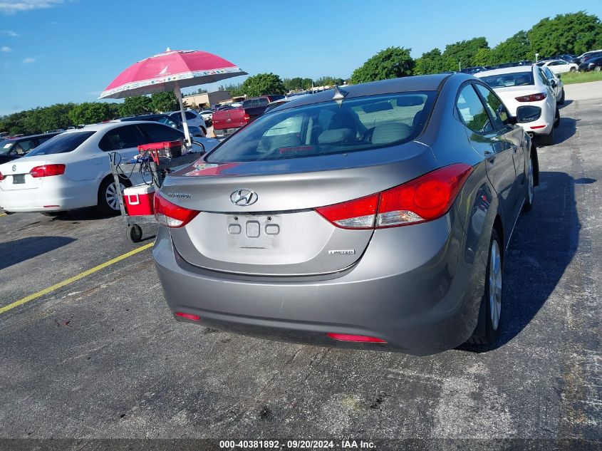 2013 Hyundai Elantra Limited VIN: 5NPDH4AE7DH197236 Lot: 40381892