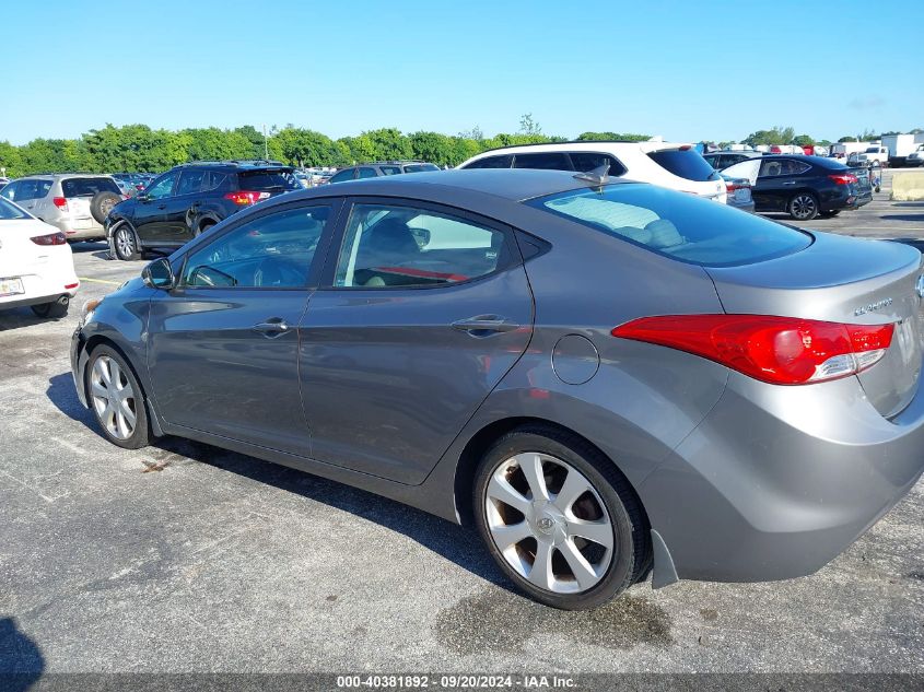 2013 Hyundai Elantra Limited VIN: 5NPDH4AE7DH197236 Lot: 40381892