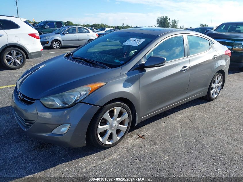 2013 Hyundai Elantra Limited VIN: 5NPDH4AE7DH197236 Lot: 40381892