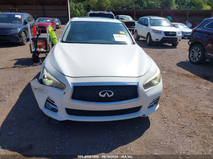 2014 Infiniti Q50 Premium VIN: JN1BV7AR0EM686530 Lot: 40381908