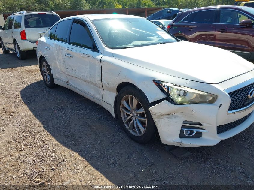 2014 Infiniti Q50 Premium VIN: JN1BV7AR0EM686530 Lot: 40381908