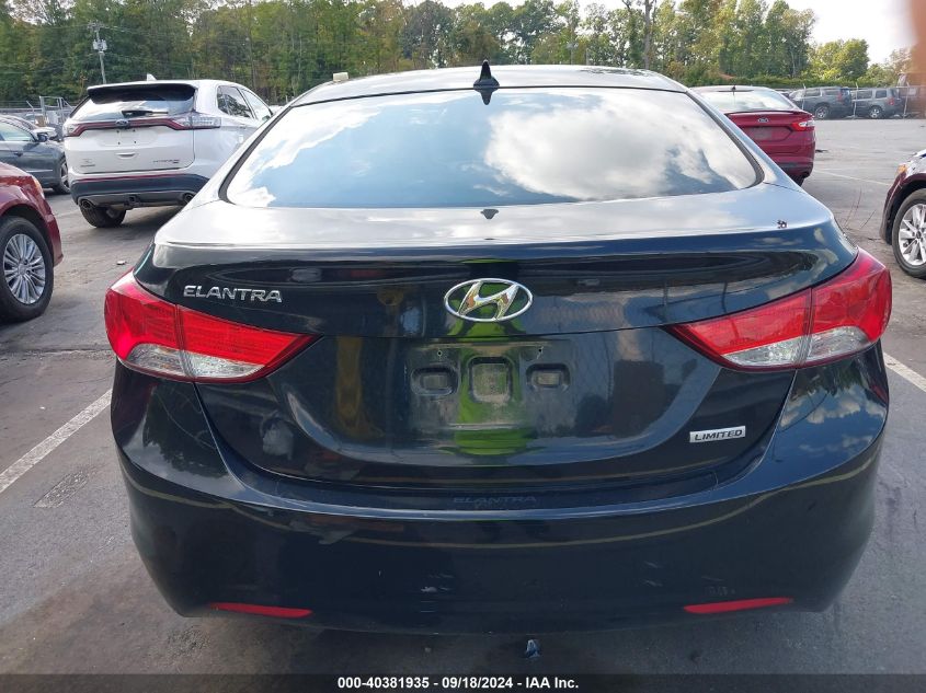 2013 Hyundai Elantra Limited VIN: KMHDH4AEXDU730309 Lot: 40381935