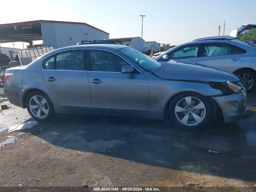 2007 BMW 530I VIN: WBANE735X7CM56603 Lot: 40381940