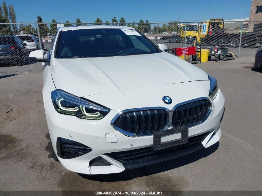 2022 BMW 228 Gran Coupe I Sdrive VIN: WBA53AK09N7J96144 Lot: 40382074