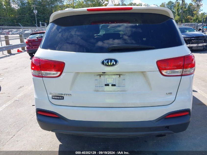 2016 Kia Sorento 3.3L Lx VIN: 5XYPGDA55GG044611 Lot: 40382129