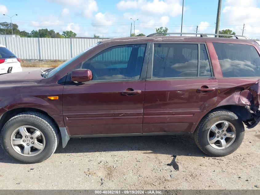 2008 Honda Pilot Se VIN: 5FNYF28398B024662 Lot: 40382161