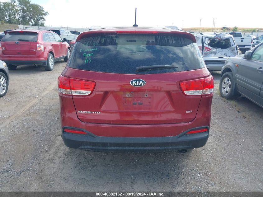 2016 Kia Sorento 2.4L Lx VIN: 5XYPGDA38GG083031 Lot: 40382162