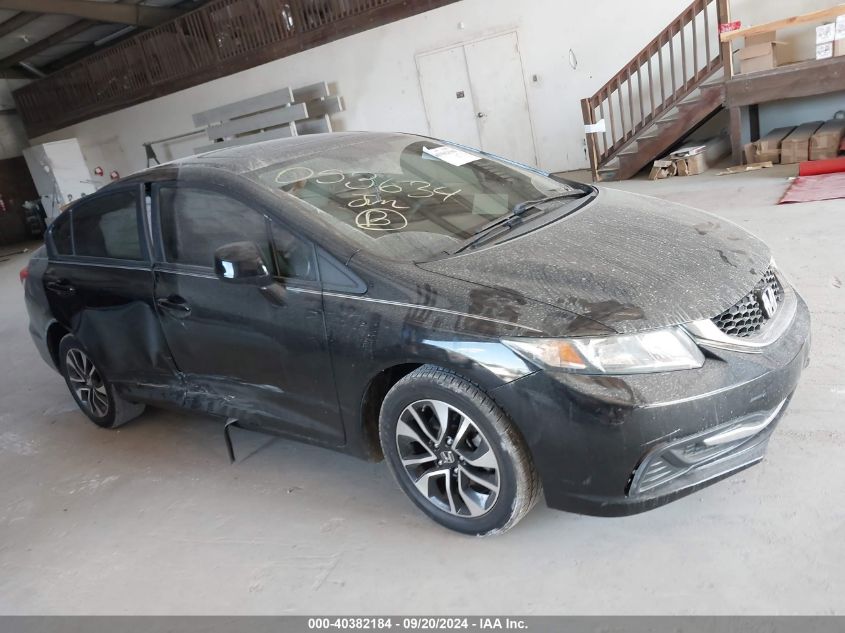 2013 Honda Civic Ex VIN: 19XFB2F84DE053634 Lot: 40382184