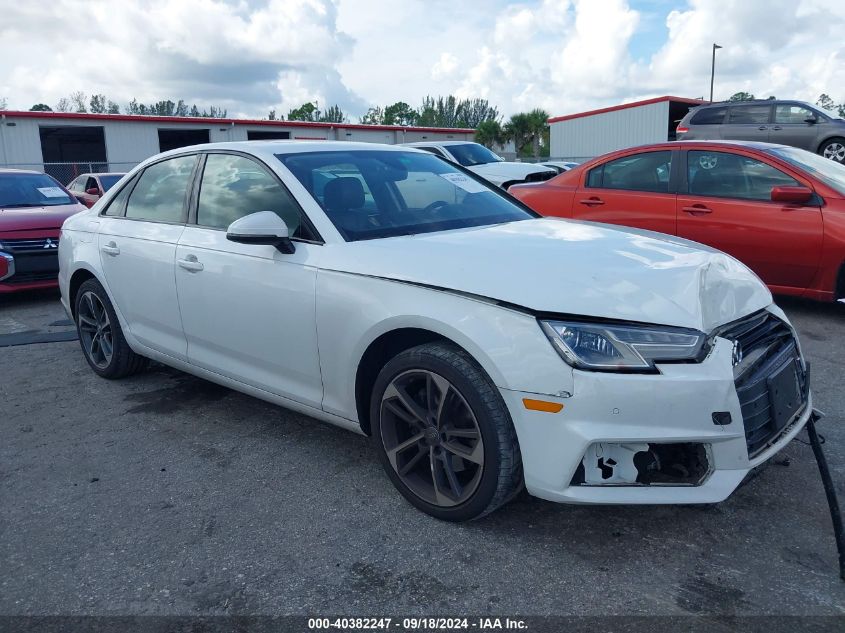 2019 AUDI A4 40 PREMIUM/40 TITANIUM PREMIUM - WAUGMAF41KN015337