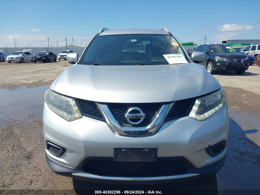 2015 Nissan Rogue Sv VIN: KNMAT2MT3FP500911 Lot: 40382296