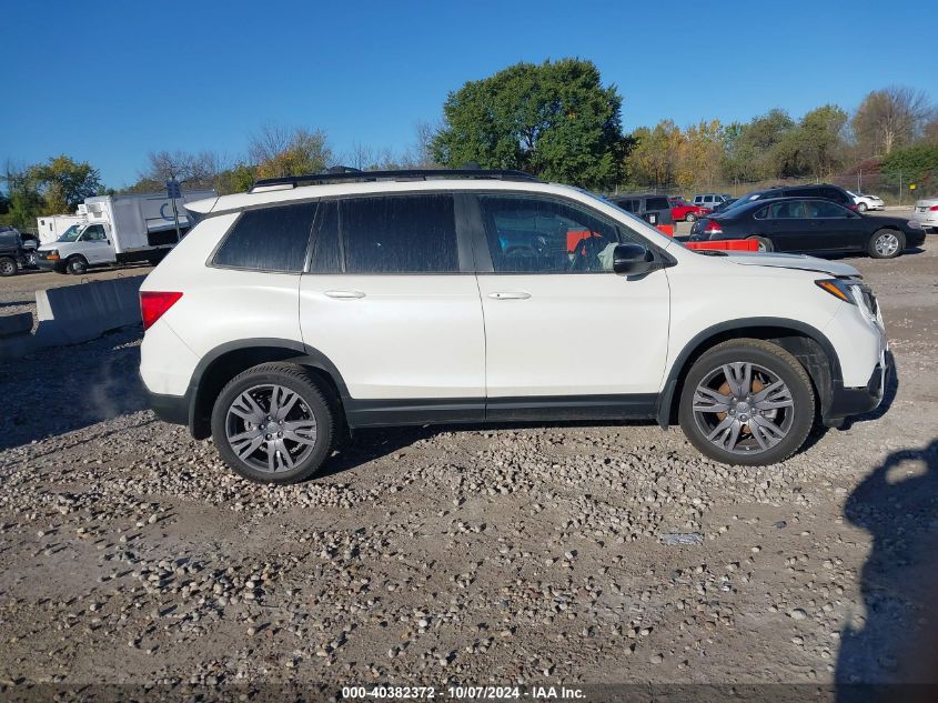 2019 Honda Passport Exl VIN: 5FNYF8H53KB017024 Lot: 40382372