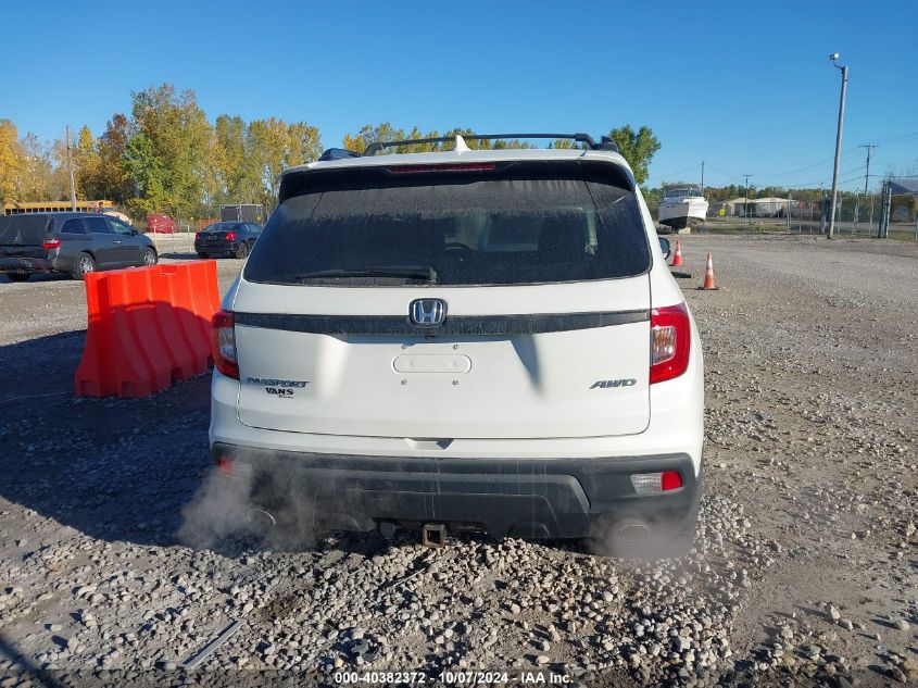 2019 Honda Passport Exl VIN: 5FNYF8H53KB017024 Lot: 40382372