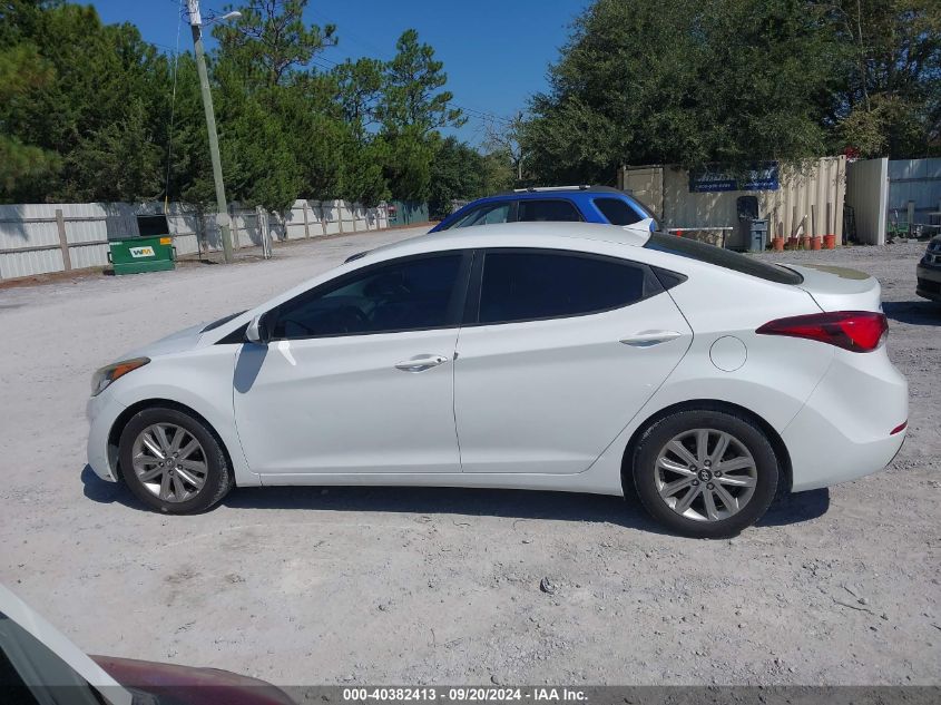 2015 Hyundai Elantra Se VIN: 5NPDH4AEXFH638439 Lot: 40382413