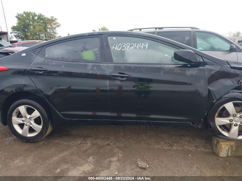 2012 Hyundai Elantra Gls VIN: 5NPDH4AE7CH141117 Lot: 40382449