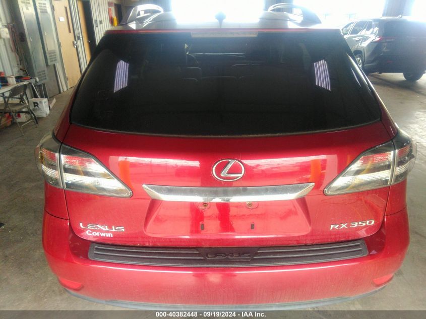 2010 Lexus Rx 350 VIN: JTJBK1BAXA2418065 Lot: 40382448