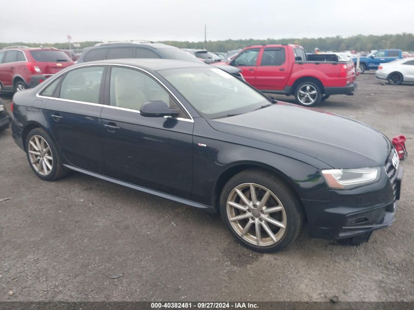 2014 Audi A4 Premium Plus VIN: WAUFFAFL9EN006483 Lot: 40382481