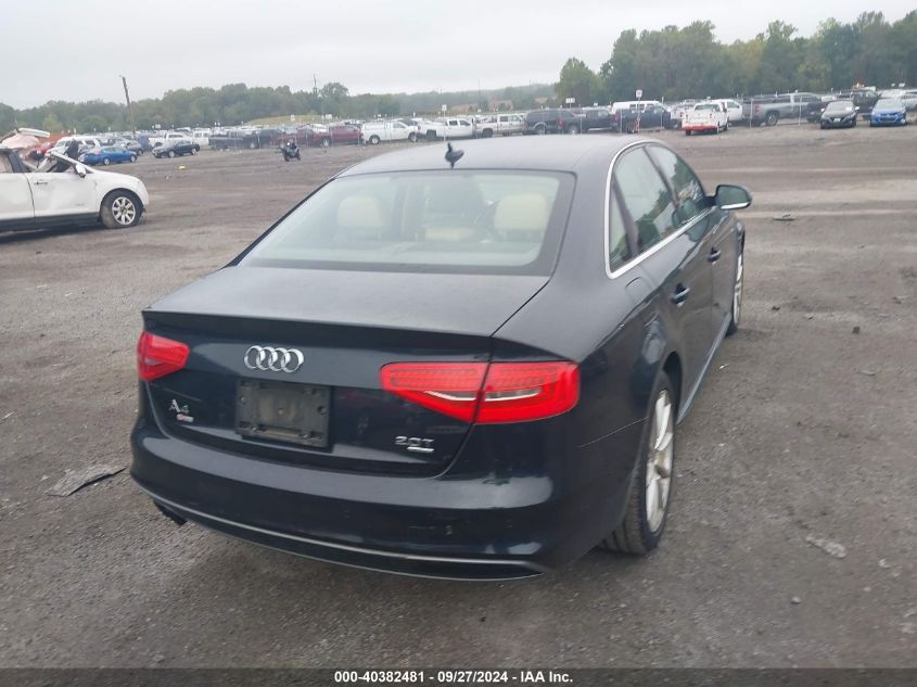 2014 Audi A4 Premium Plus VIN: WAUFFAFL9EN006483 Lot: 40382481